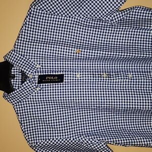 RALPH LAUREN POLO BUTTON DOWN SHORT SLEEVE SHIRT
